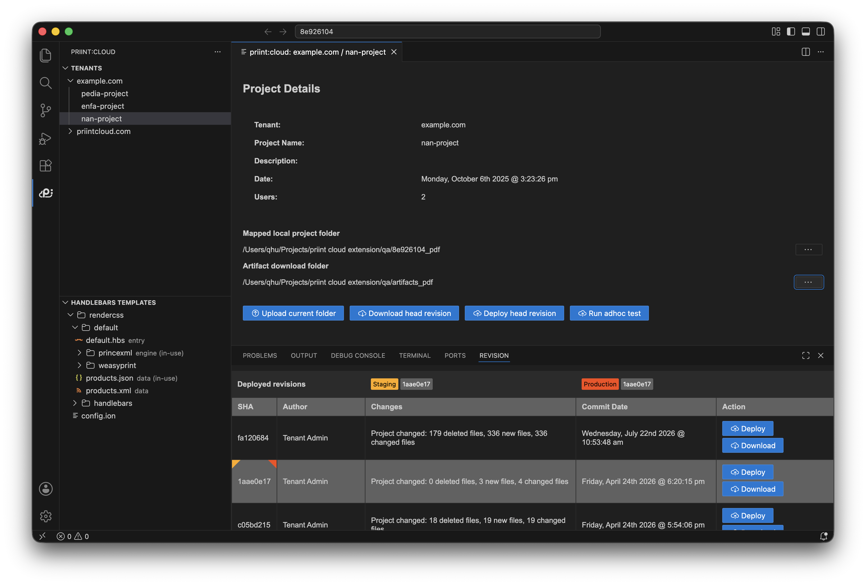 Main UI