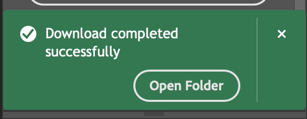 download success