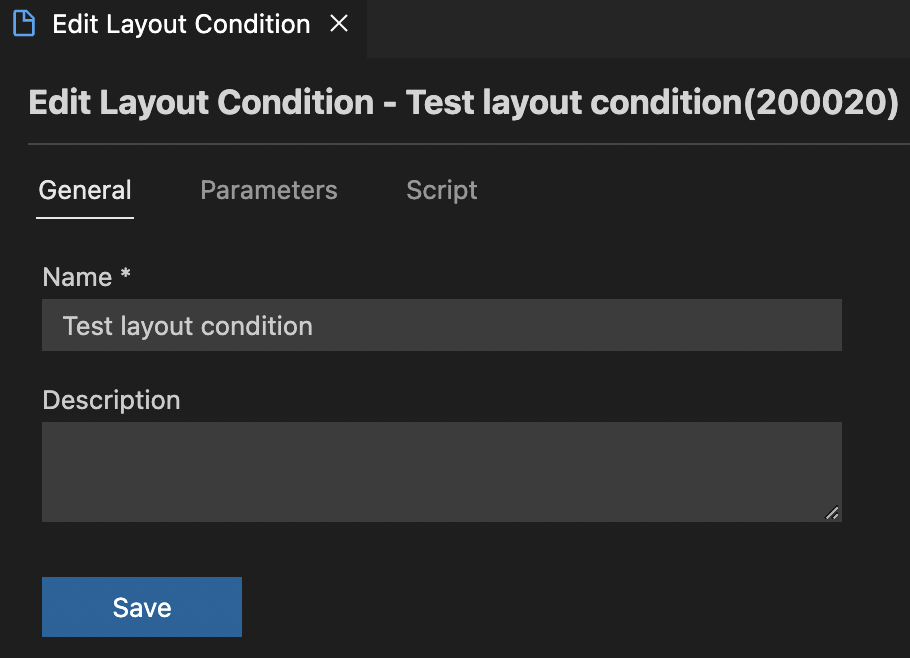 layout condition