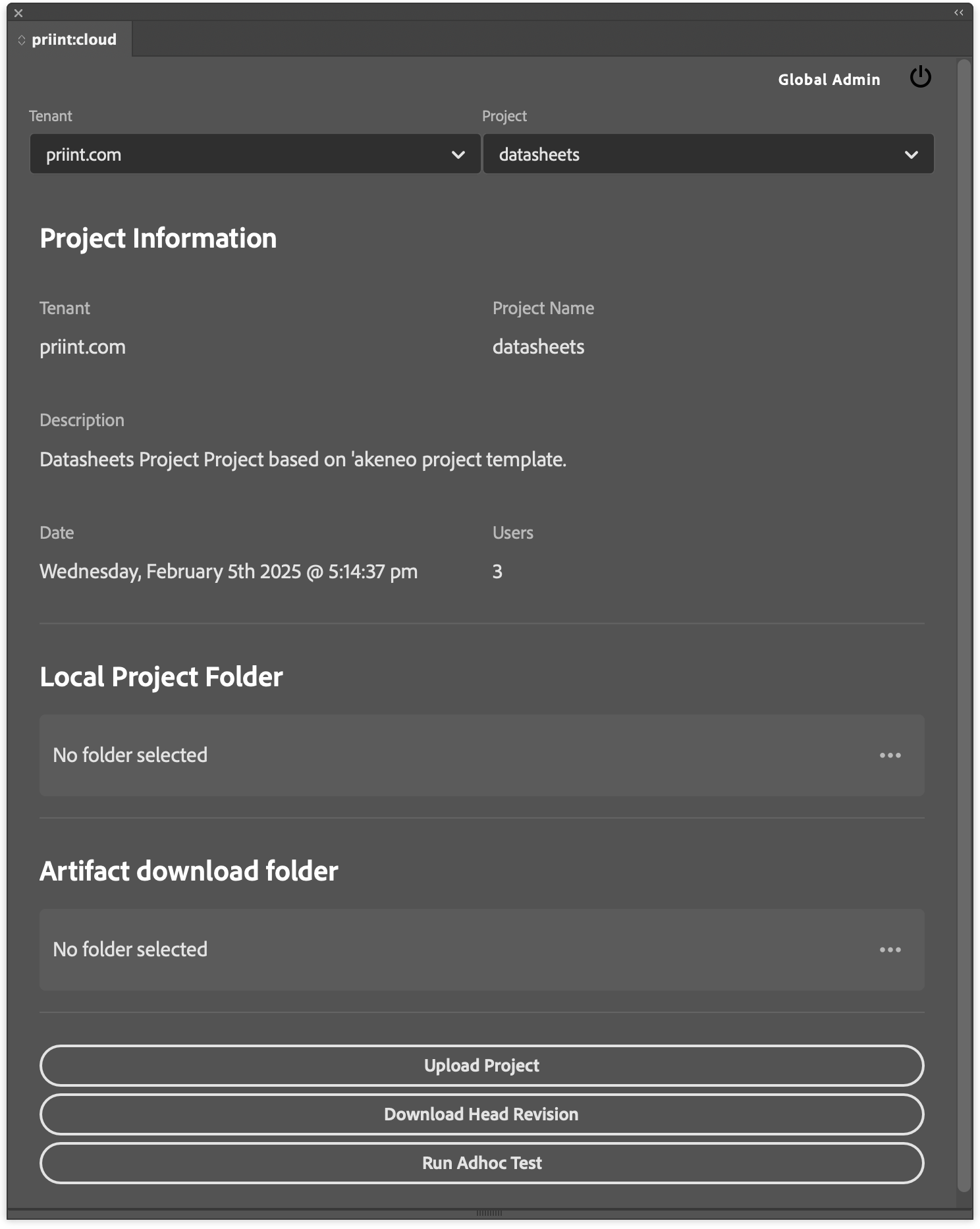 Main UI