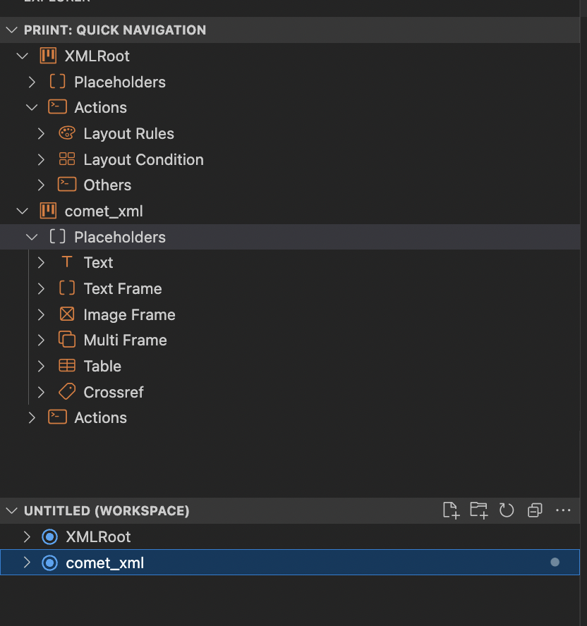 project tree view