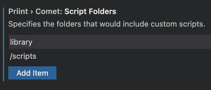 script folders